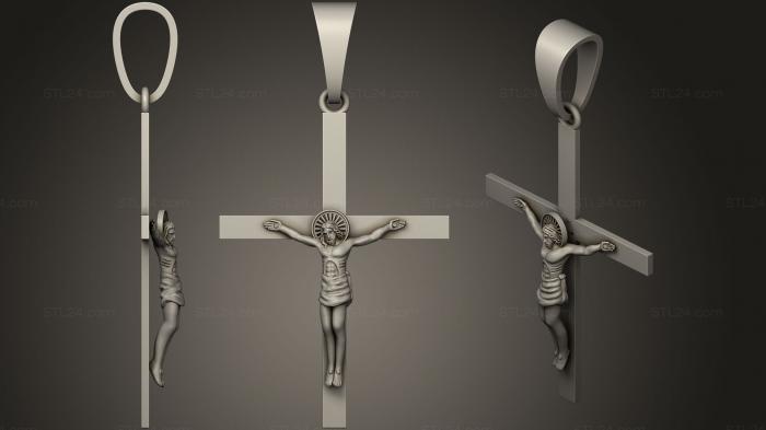 Кресты и распятия (Крест 19, KRS_0228) 3D модель для ЧПУ станка